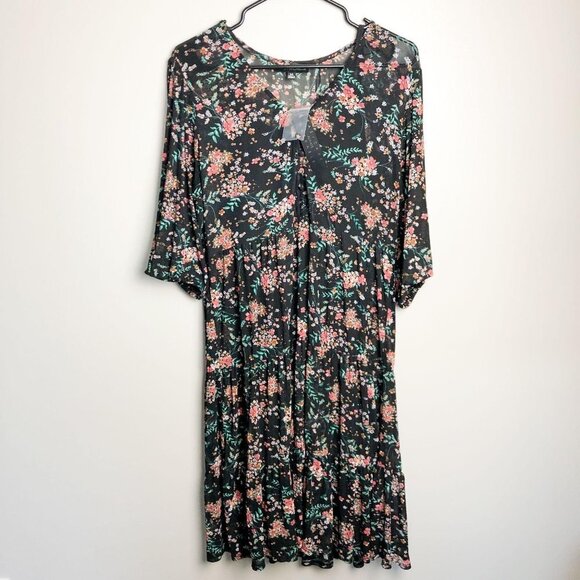 NWT Sara Michelle Floral Midi Dress - Picture 1 of 10